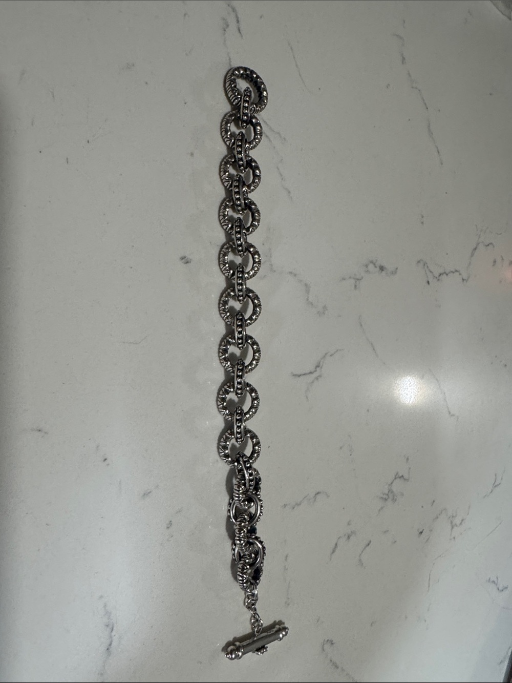Barbara Bixby Silver Link Toggle Bracelet